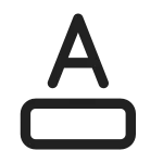 Text Color SVG Icon